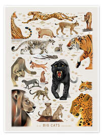 Wall art print Big Cats II - Dieter Braun