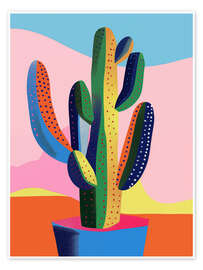 Wall art print Simple Decorative Cactus - Frank Daske