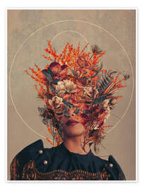 Wall art print Autumnish beige elegance - Frank Moth