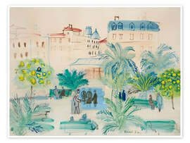 Wall art print La Place Arago, Toulouse, 1947 - Raoul Dufy