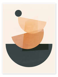 Wall art print Minimal Abstract Shapes II - ThingDesign