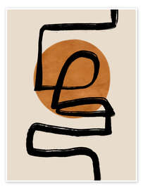 Wall art print Abstract Line VI - ThingDesign