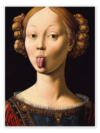 Wall art print Insolent lady - Dikhotomy