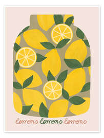 Wall art print Canning lemons - EL BUEN LIMÓN