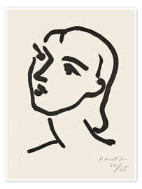 Wall art print Nadia with Smooth Hair, 1948 - Henri Matisse