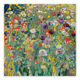 Wall art print Poppy field - Erich Kuithan, 1912