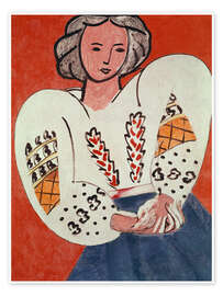 Wall art print The Romanian Blouse, 1940 - Henri Matisse