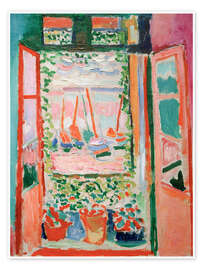 Poster The Open Window, 1905 - Henri Matisse