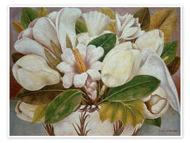 Wall art print Magnolias, 1945 - Frida Kahlo