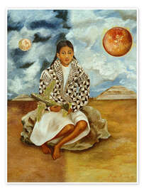 Wall art print Portrait of Lucha Maria, a Girl from Tehuacán, 1942 - Frida Kahlo