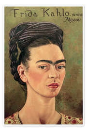 Wall art print Self-Portrait MCMXLI, 1941 - Frida Kahlo