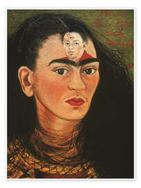 Wall art print Diego and I, 1949 - Frida Kahlo
