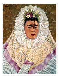Wall art print Self-portrait as Tehuana or Diego in my thoughts, 1943 - Frida Kahlo