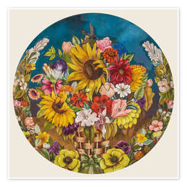 Wall art print The Flower Basket, 1941 - Frida Kahlo