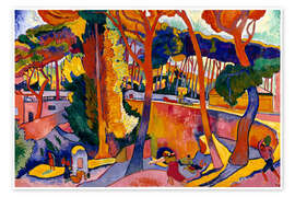 Poster The Turning Road, L'Estaque, 1906 - André Derain
