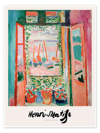 Wall art print The Open Window, 1905 - Henri Matisse