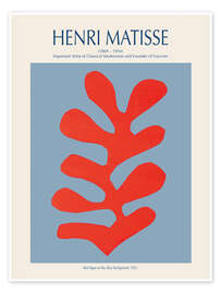 Wall art print Red Algae on Sky Blue Background, 1952 - Henri Matisse