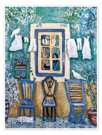 Wall art print Old Chairs - Deborah Eve Alastra