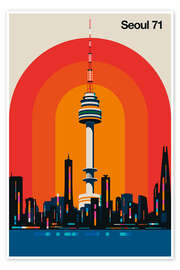 Wall art print Seoul 71 - Bo Lundberg