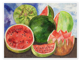 Wall art print Viva la vida, 1954 - Frida Kahlo