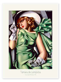 Wall art print Young Lady With Gloves, 1930 - Tamara de Lempicka