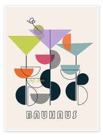Wall art print Bauhaus Bar - CatsAndDotz