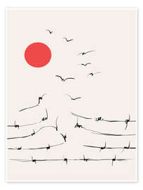 Wall art print Break Free - CatsAndDotz