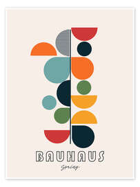 Wall art print Bauhaus Spring - CatsAndDotz