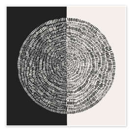 Wall art print Convergence - CatsAndDotz