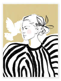 Wall art print Peace - CatsAndDotz