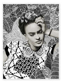 Wall art print Silence of Her Sombras - CatsAndDotz