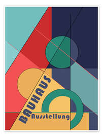 Wall art print Bauhaus Rythms - CatsAndDotz