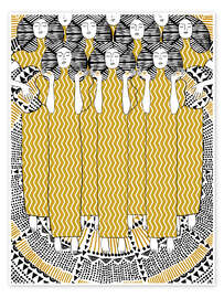 Wall art print Choir of Angels - CatsAndDotz