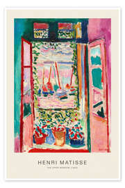 Wall art print The Open Window, 1905 - Henri Matisse - Henri Matisse