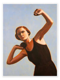 Wall art print Woman Shot Putter - Sarah Morrissette