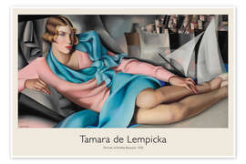 Wall art print Portrait of Arlette Boucard, 1928 - Tamara de Lempicka
