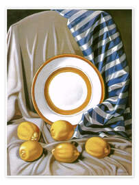 Wall art print Still Life with Lemons and Plate - Tamara de Lempicka