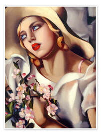 Wall art print The Straw Hat, 1930 - Tamara de Lempicka