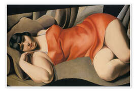 Wall art print The Pink Tunic - Tamara de Lempicka