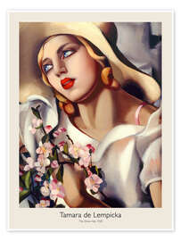 Wall art print The Straw Hat, 1930 - Tamara de Lempicka