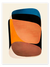 Wall art print Modern Bold Tones Abstract - ThingDesign