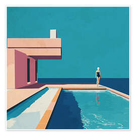 Wall art print Mid-Century lifestyle - Layla Oz