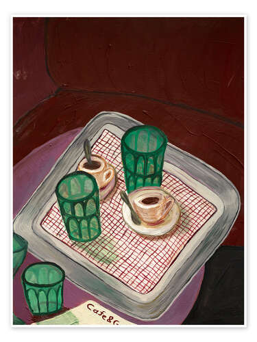 Poster Café in Trieste