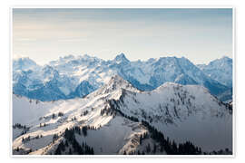 Wall art print Mountain worlds in Vorarlberg - Lucas Tiefenthaler