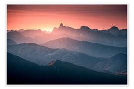 Wall art print Mohnenfluh mountain layers - Lucas Tiefenthaler