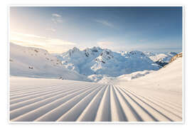 Wall art print Ski slope in Zürs am Arlberg - Lucas Tiefenthaler