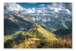 Wall art print Bregenzerwald mountains - Lucas Tiefenthaler