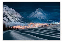 Wall art print Lech at night - Lucas Tiefenthaler