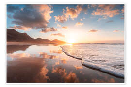 Wall art print Sunset Fuerteventura - Lucas Tiefenthaler
