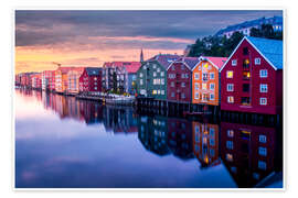 Wall art print Trondheim sunset - Lucas Tiefenthaler